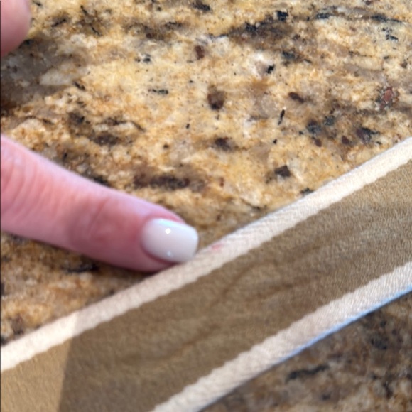 Coach Tan and Cream Canvas Belt with Silver Buckle - Picture 4 of 6